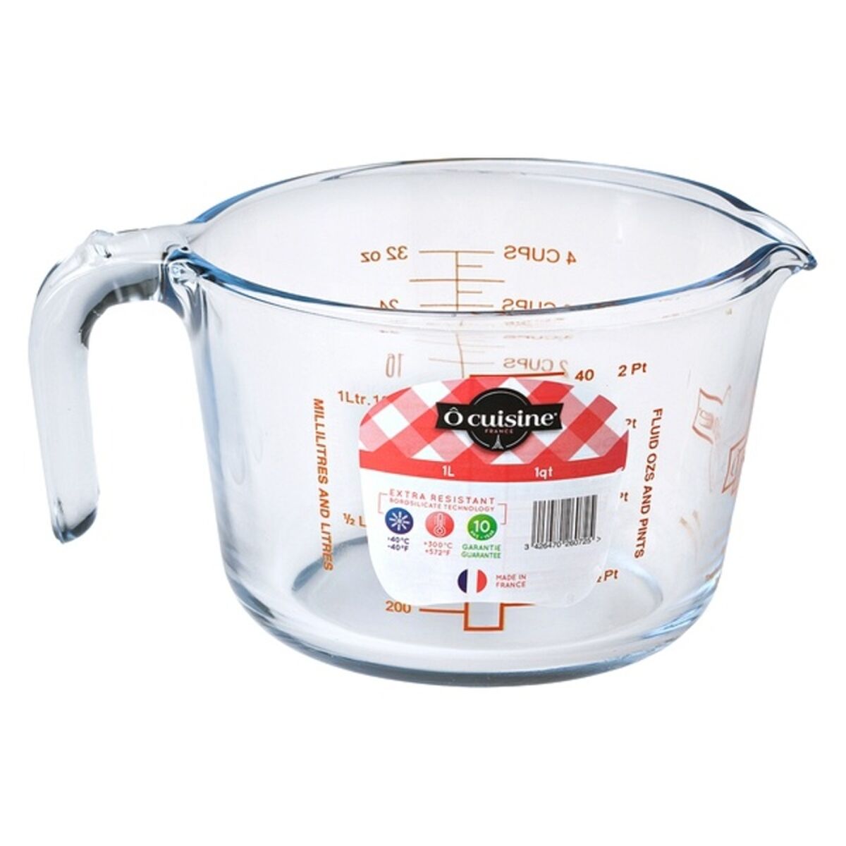 Jarra Medidora Ô Cuisine Transparente Vidro